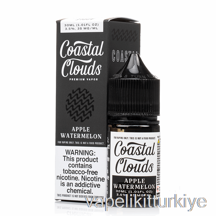 Vape Kalem Vape Mate Elma Karpuz Tuzu - Kıyı Bulutları Co. - 30ml 50mg